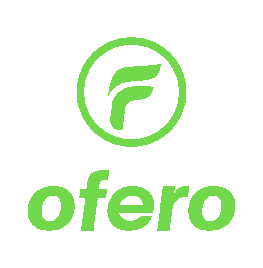 Ofero Philippines logo: green circular F mark above the green Ofero brand name